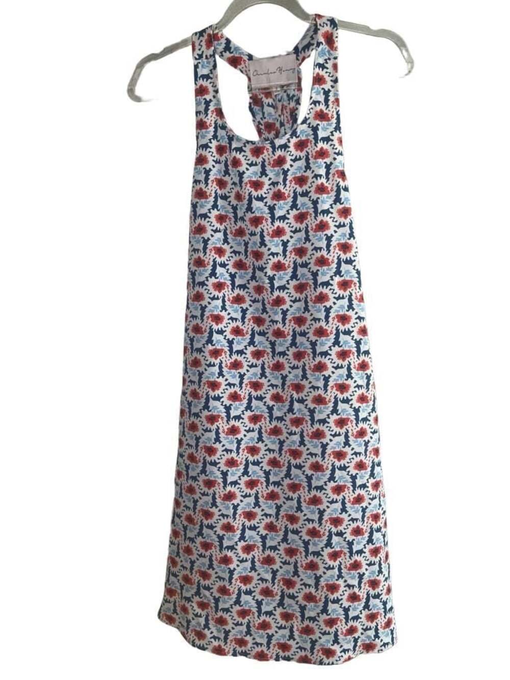 Charles Henry Floral Print Racerback Sleeveless Tank Dress